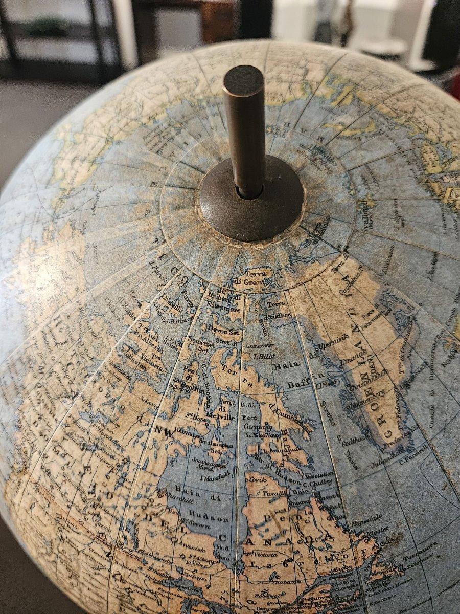 Globe vintage de fabrication allemande-photo-4