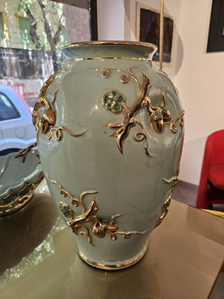 Grand vase signé de Deruta