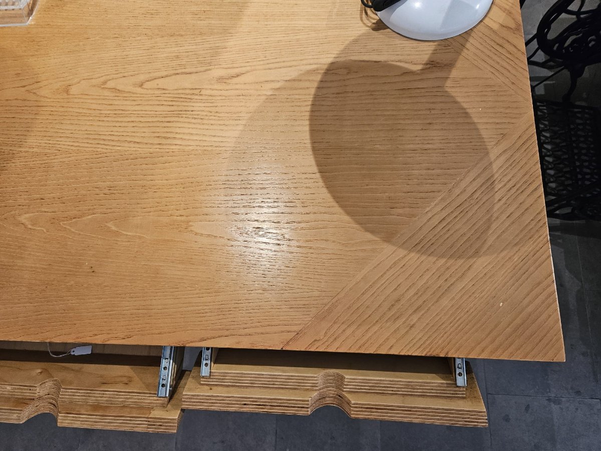 Swedish Writing Desk With Three Pull-out Drawers, Made Of Maple, From The 1970s-photo-2