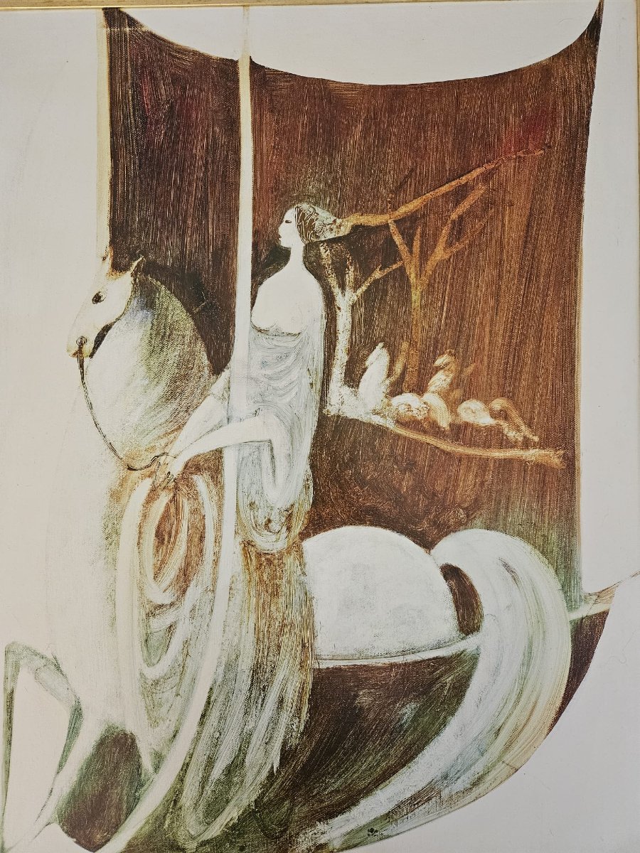Cesare D'Angelo, tableau Femme à cheval-photo-4