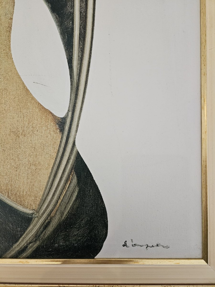 Cesare D'Angelo, tableau Femme au chapeau-photo-2