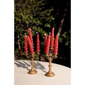 Small Pair Of 5-light Candlesticks 