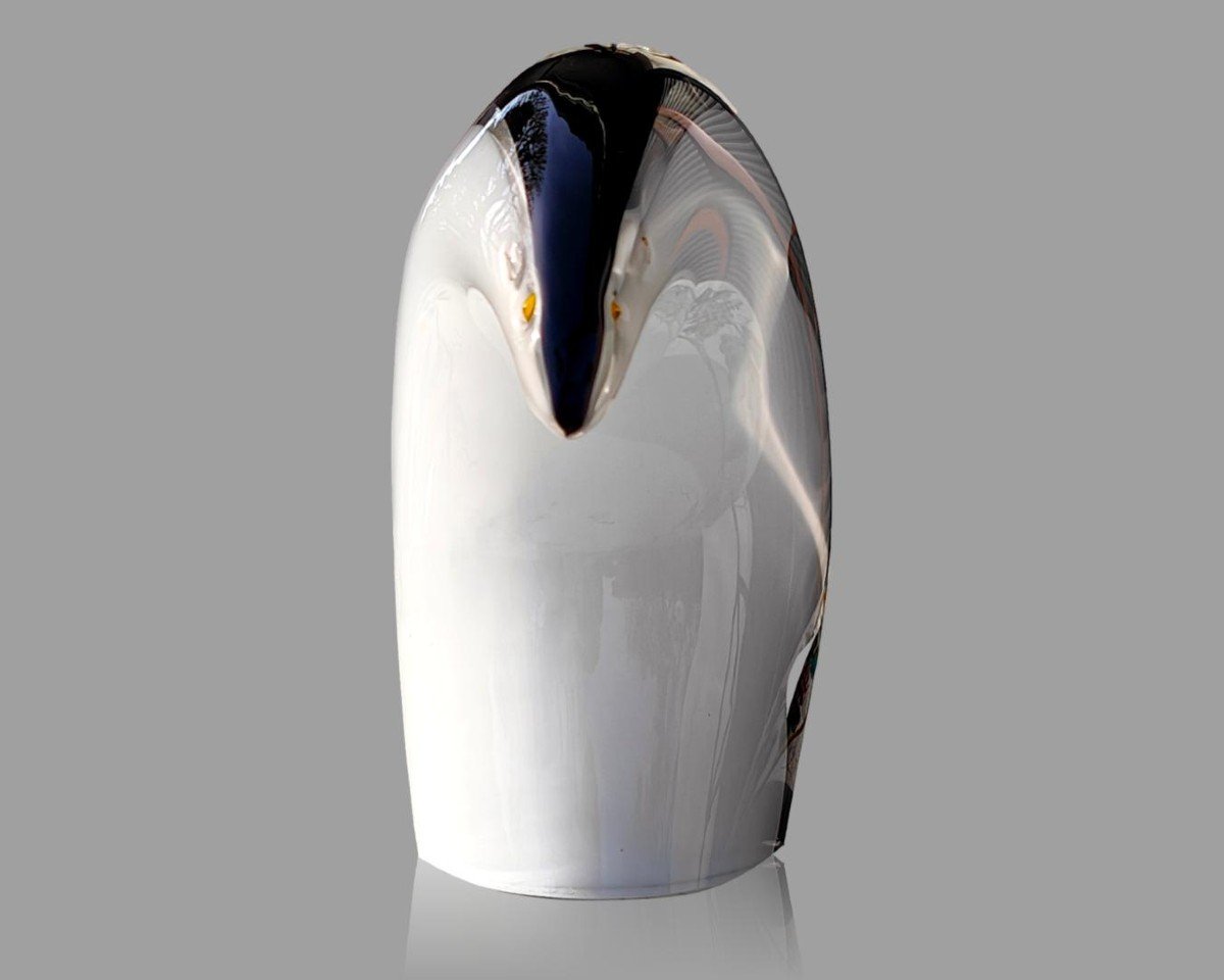 Proantic: Murano Glass Penguin: Livio Seguso For Seguso Arte Vetro