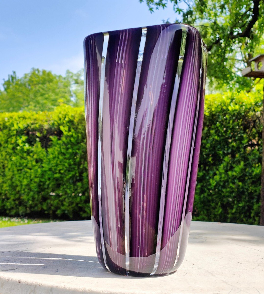 Adriano Dalla Valentina (1945-2019) Blown Glass Murano Vase