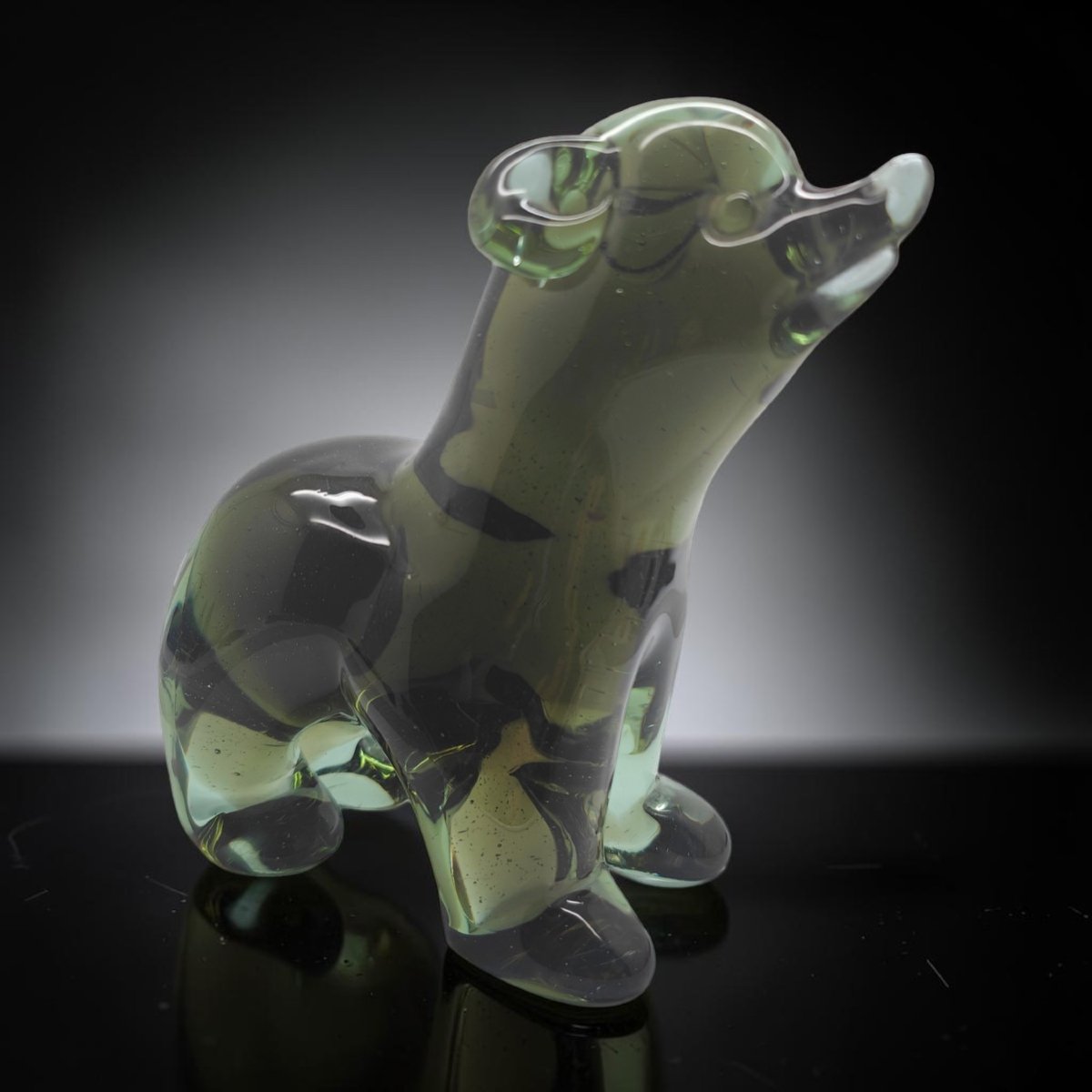 1957 - Seguso Vetri d'Arte Flavio Poli, Ours En Verre De Murano Néodyme, modèle 11692-photo-2