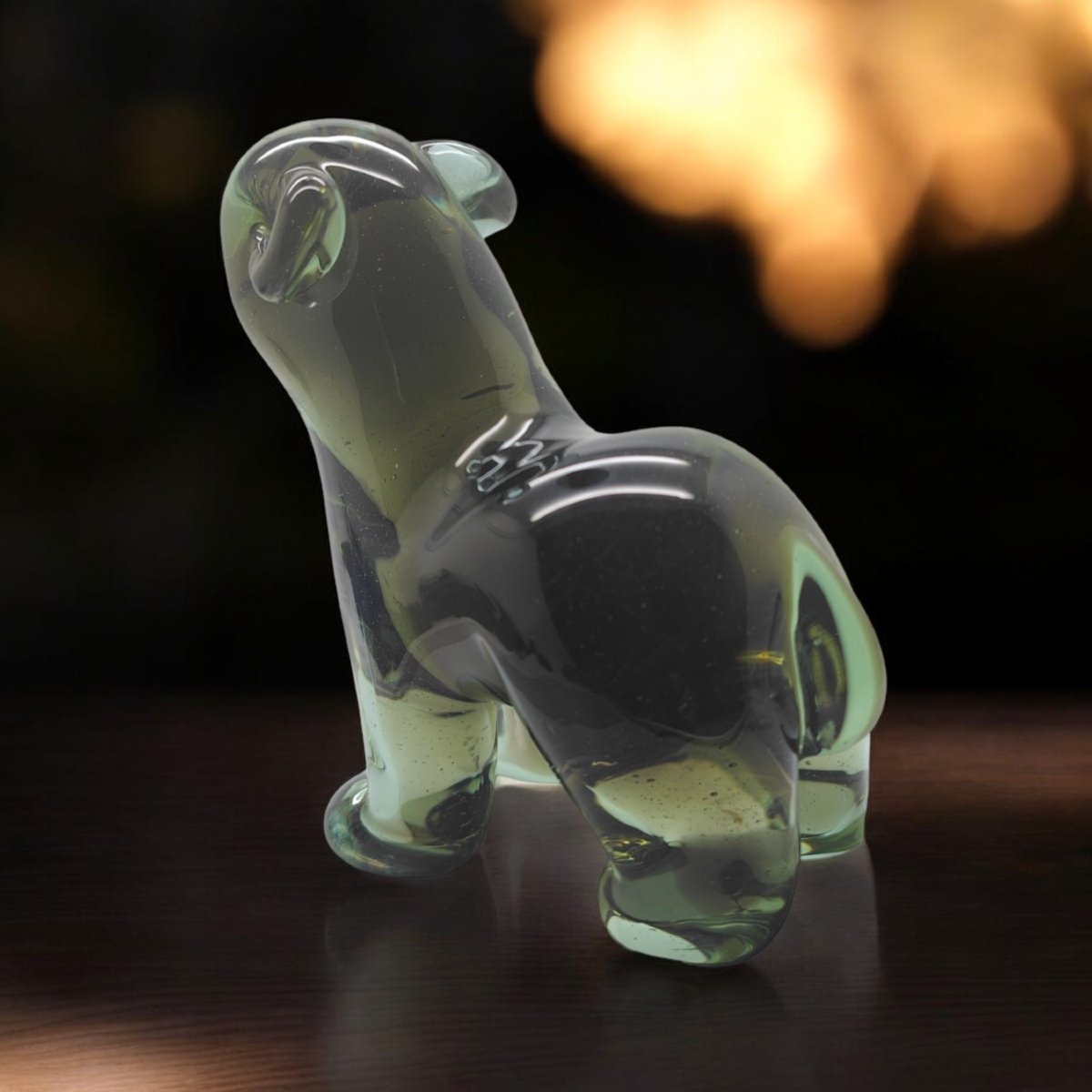 1957 - Seguso Vetri d'Arte Flavio Poli, Ours En Verre De Murano Néodyme, modèle 11692-photo-2