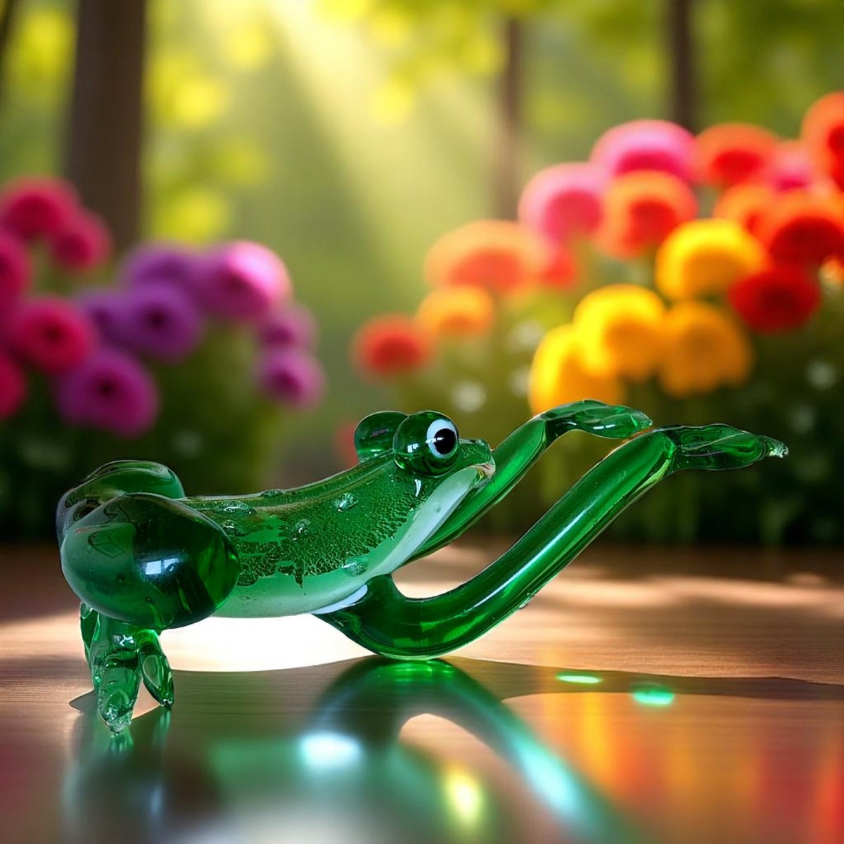 Murano Glass Frog Figurine, Avem (arte Vetraria Muranese) 1960s-photo-3