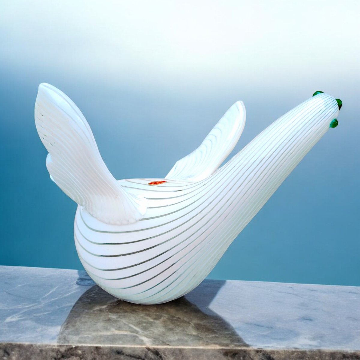 Oiseau En Verre Soufflé , Anzola Fuga (Murano 1914-1998) pour A.Ve.M c1956-photo-1