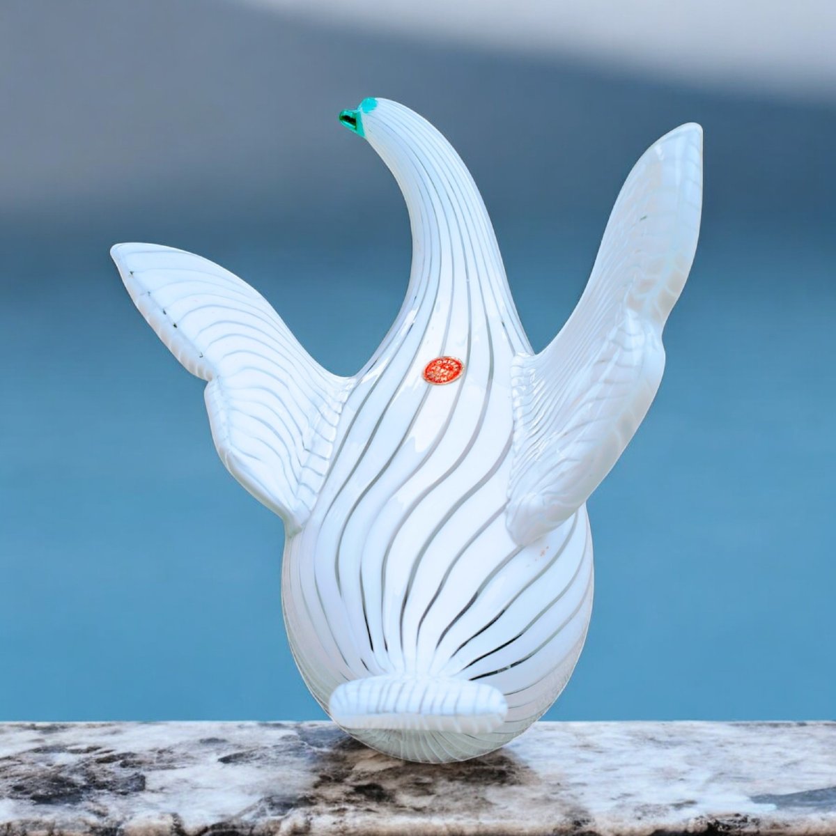Oiseau En Verre Soufflé , Anzola Fuga (Murano 1914-1998) pour A.Ve.M c1956-photo-2