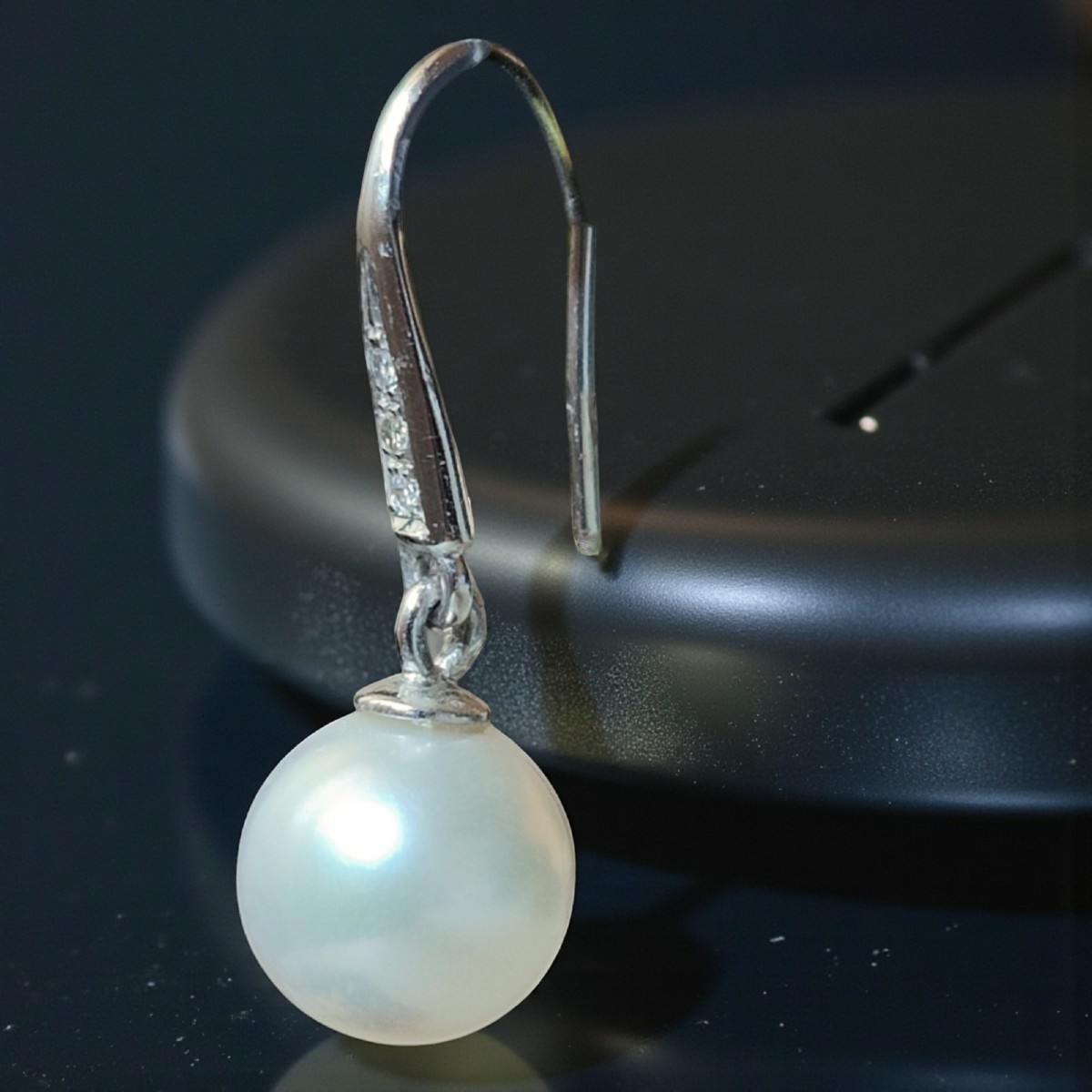 Australian Pearls And Diamond 18kt Gold Drop Earrings-photo-3