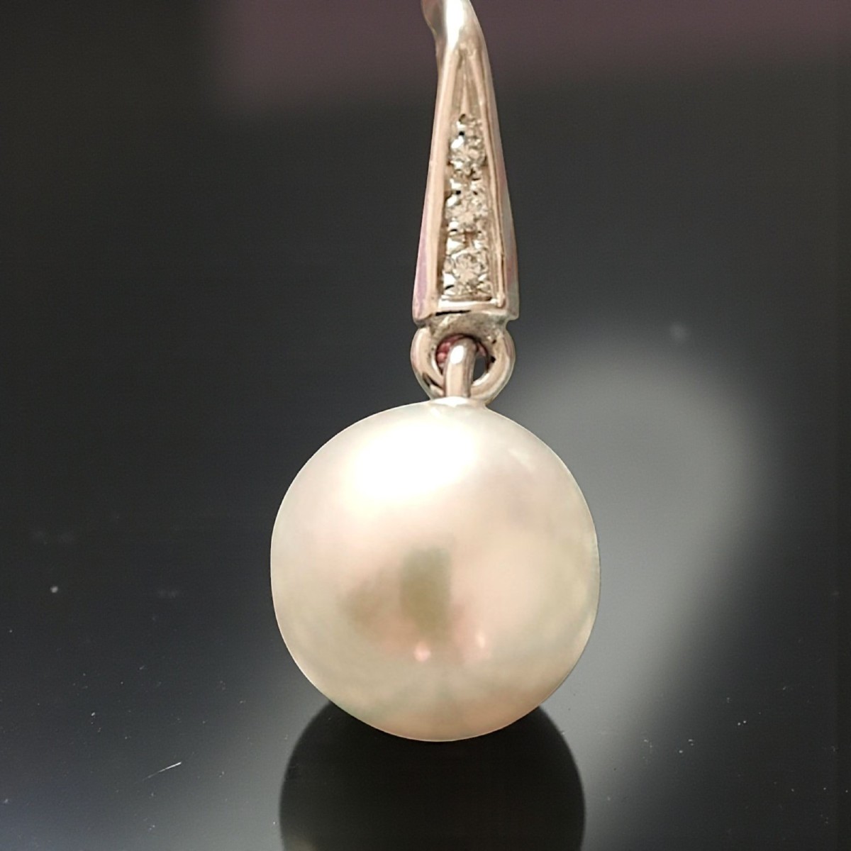 Australian Pearls And Diamond 18kt Gold Drop Earrings-photo-1