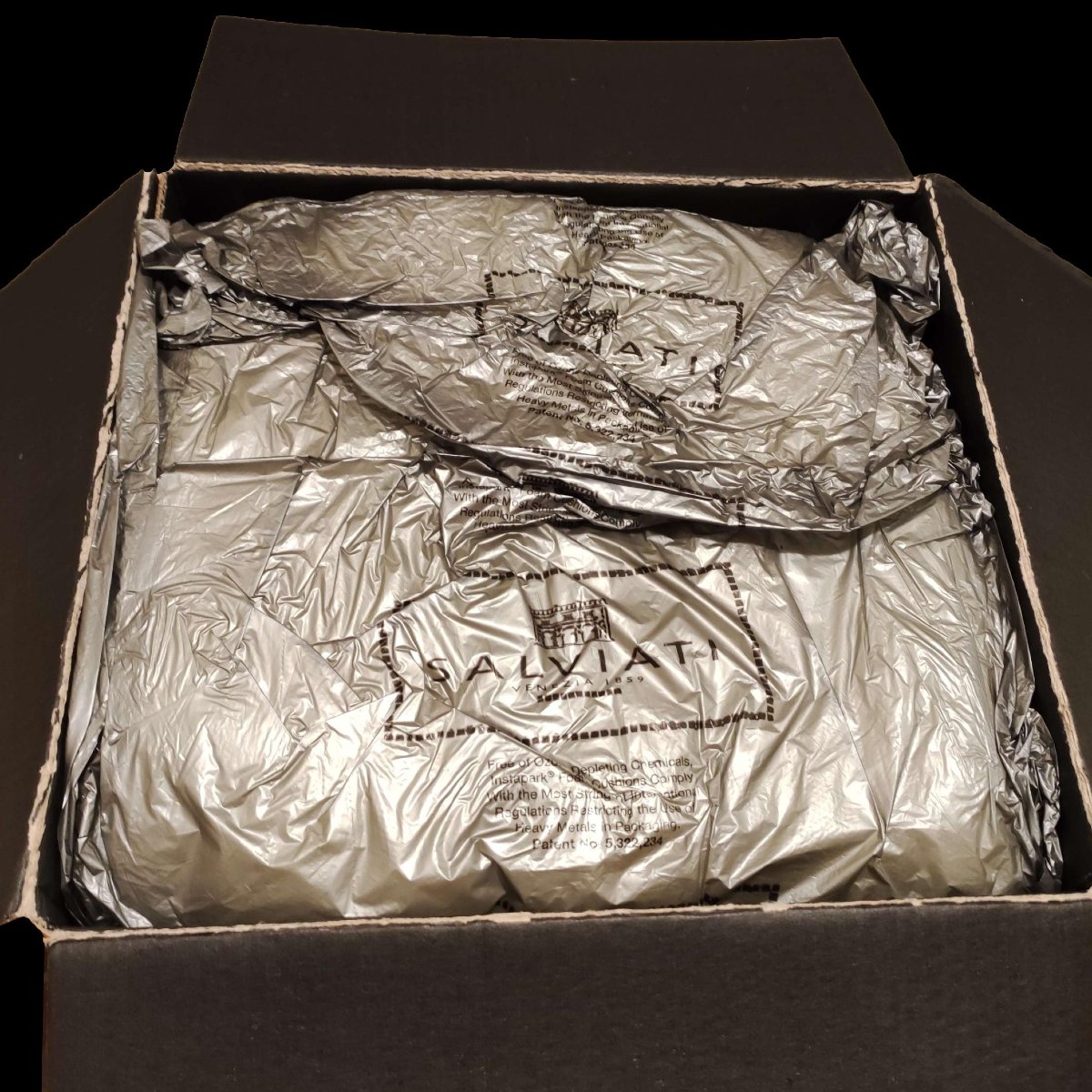 Vase En Verre Salviati, Murano *caramel* -photo-4