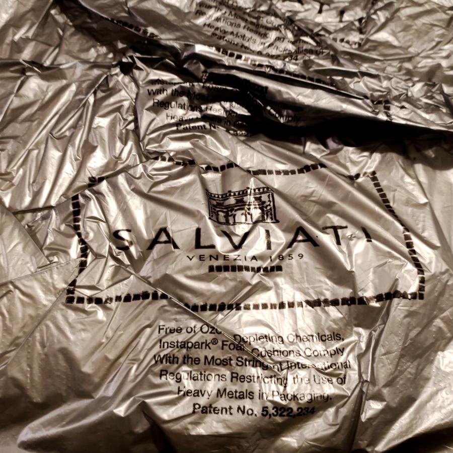 Vase En Verre Salviati, Murano *caramel* -photo-3