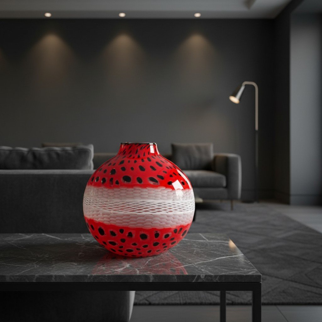 Hand-blown Glass Vase, Murano - Schiavon 1/1