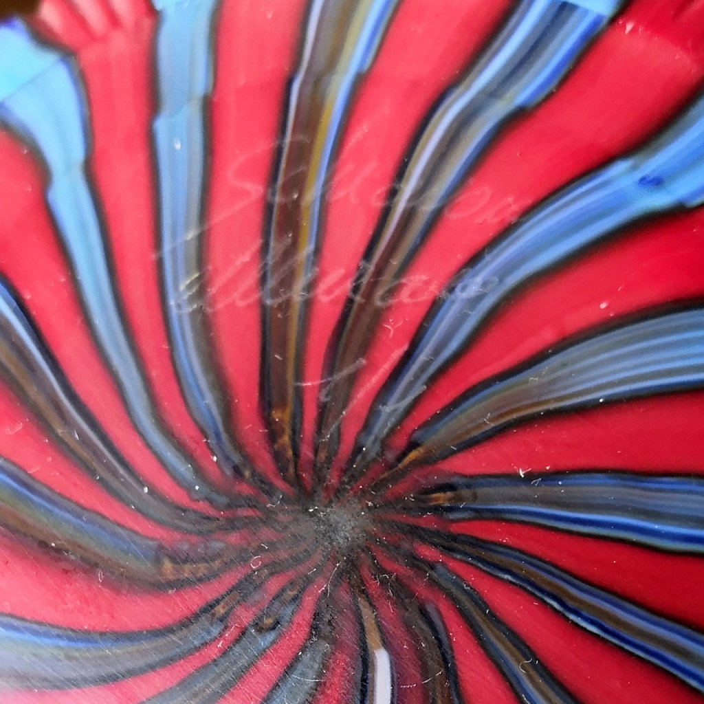 Vase en verre artistique de Murano – Schiavon – Pièce unique 1/1-photo-2