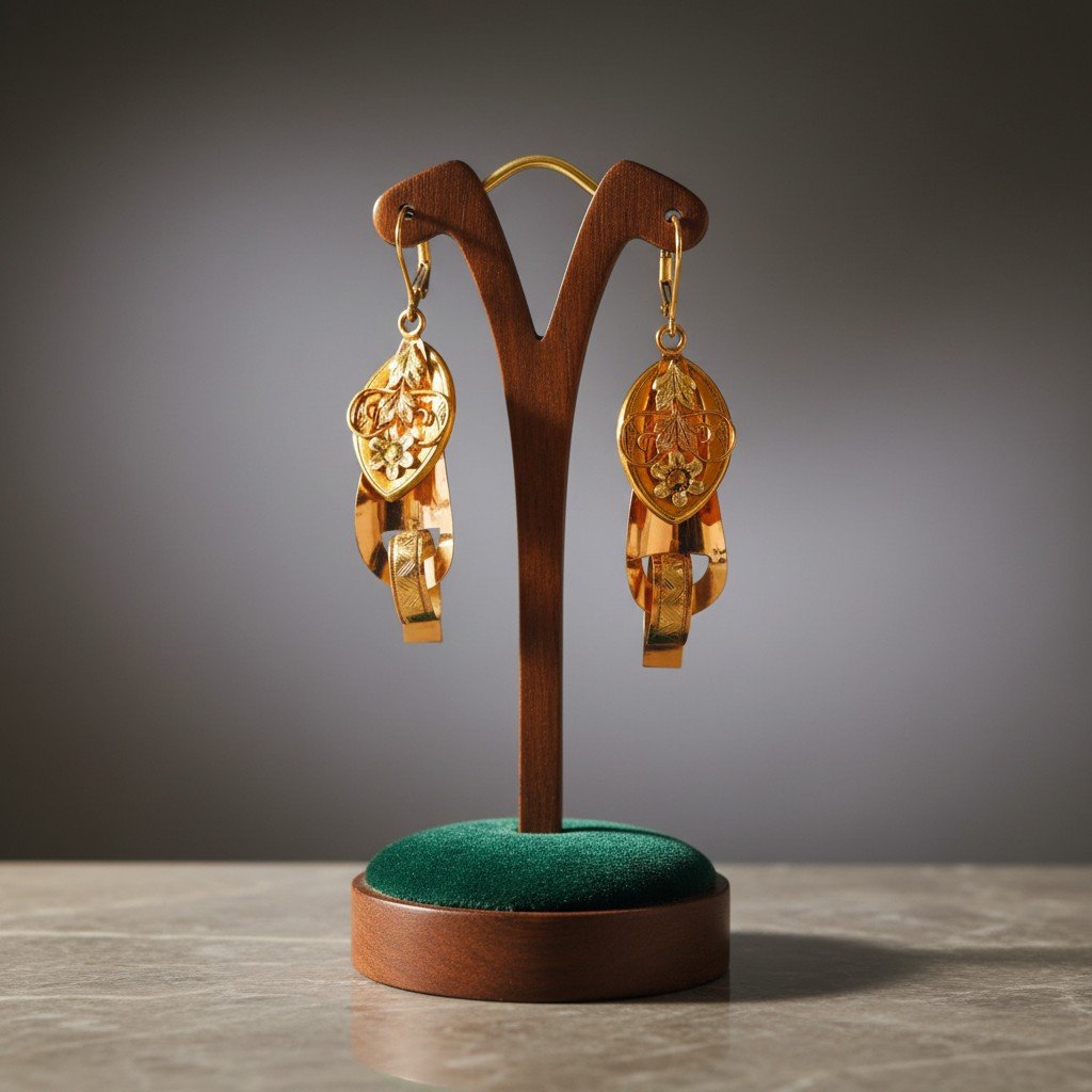 Pair Of Bourbon Drop Earrings, Southern Italy, Circa 1840-1870-photo-2