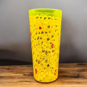 Vase Murrine En Verre Ouraline, Murano Fratelli Toso (attr.) , C1960