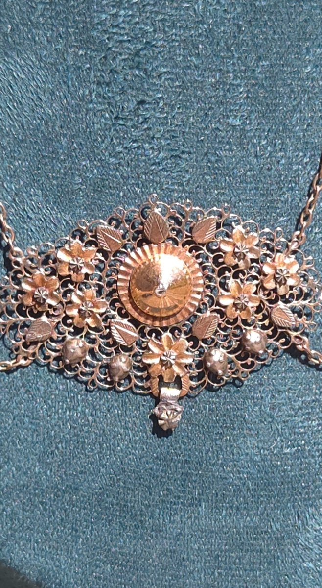 Collier ancien géorgien en diamants-photo-4