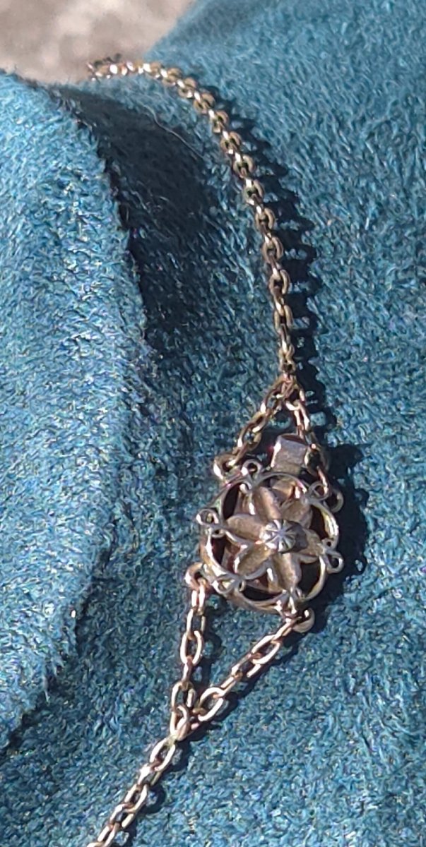 Collier ancien géorgien en diamants-photo-2