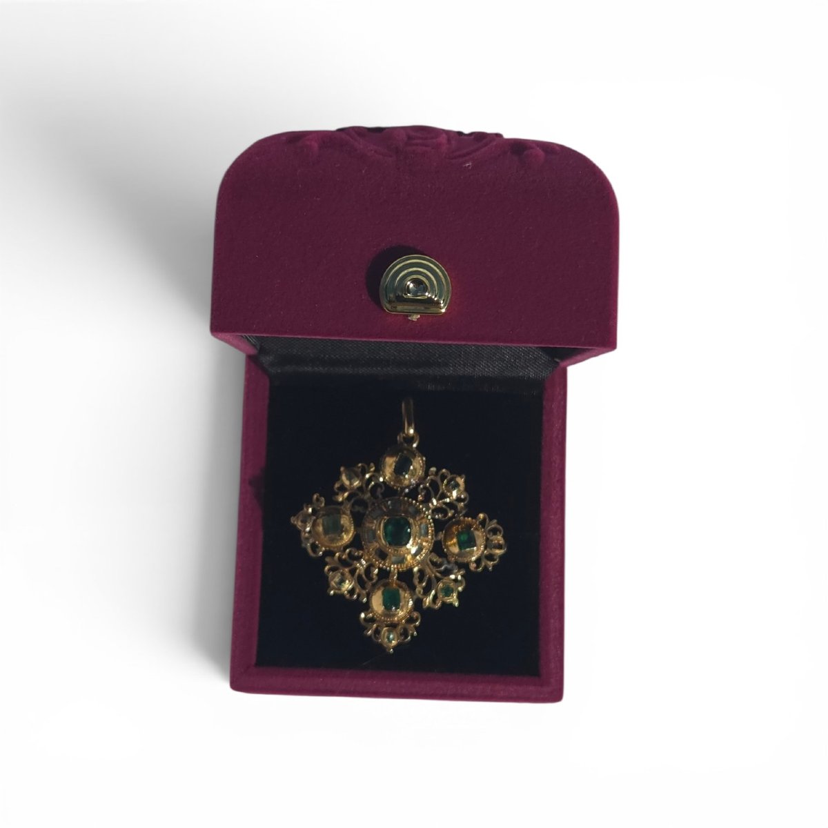 Pendentif antique en forme de croix ibérique, XVIIe siècle-photo-1