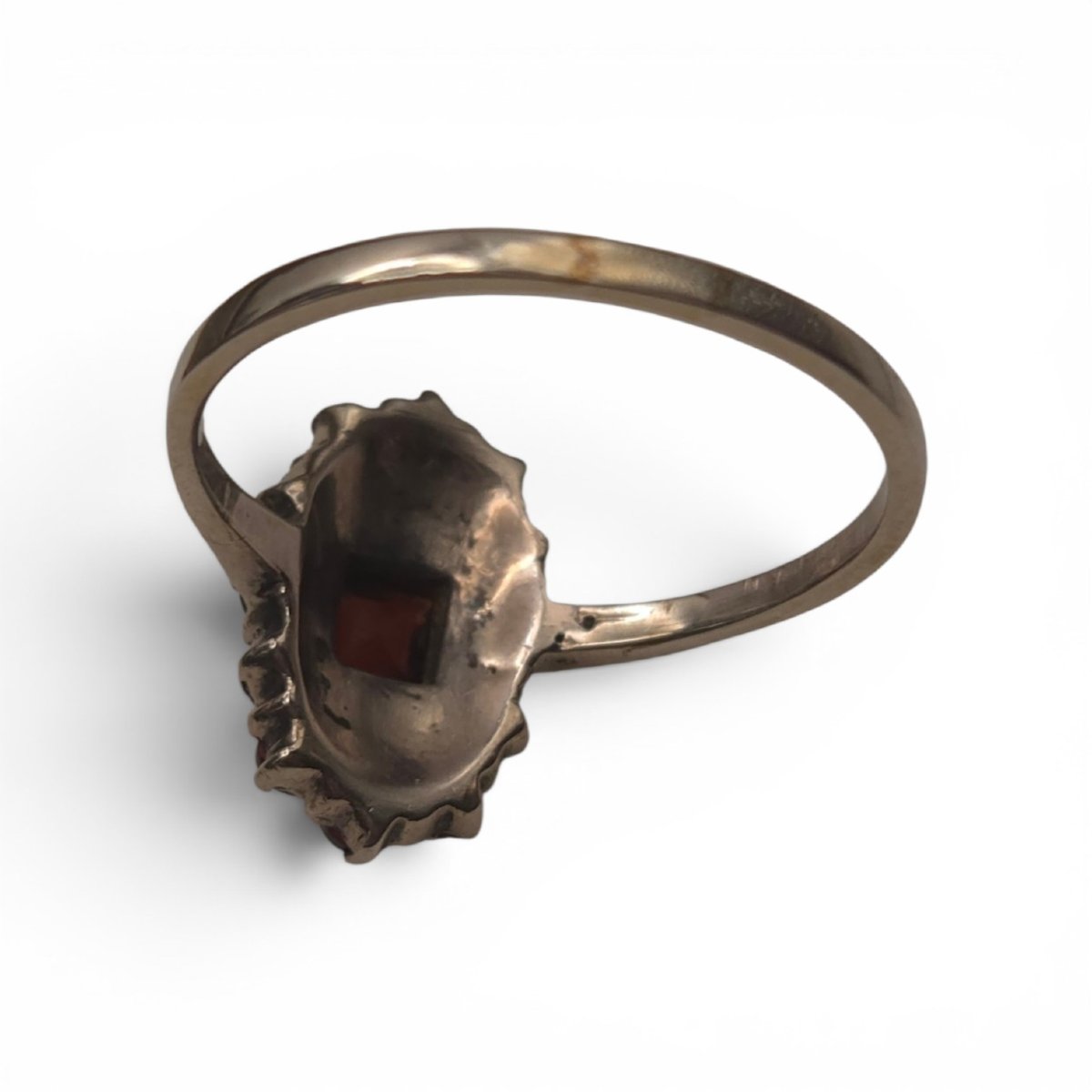 Antique Ring Art Déco 935 Silber, Garnet-photo-2