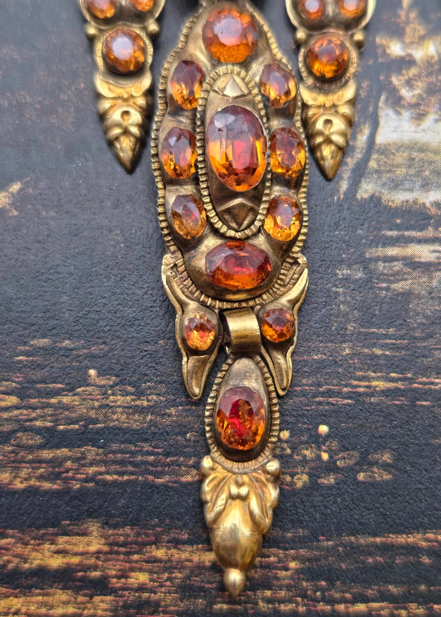 Boucles d'oreilles antiques ibéro-catalanes en hessonite, XIXe siècle, Dame Joan Sutherland-photo-7