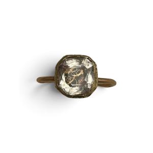 Antique Stuart Crystal Ring For Women, Baroque Style, 1680–1720