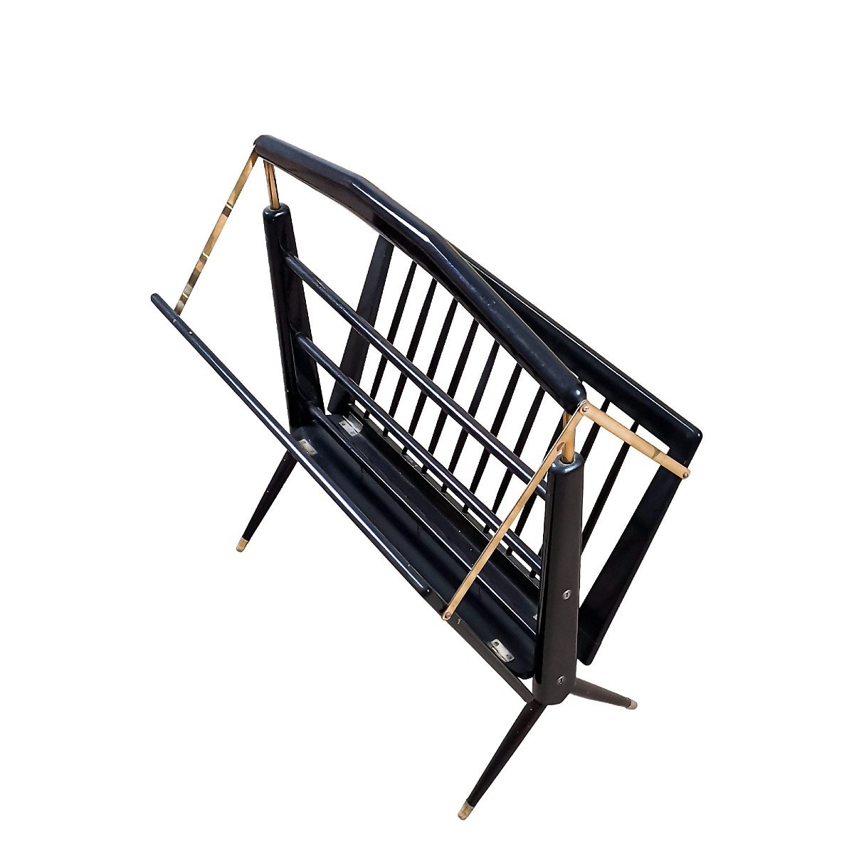 Folding Magazine Rack By Cesare Lacca - Italy 1950-photo-4