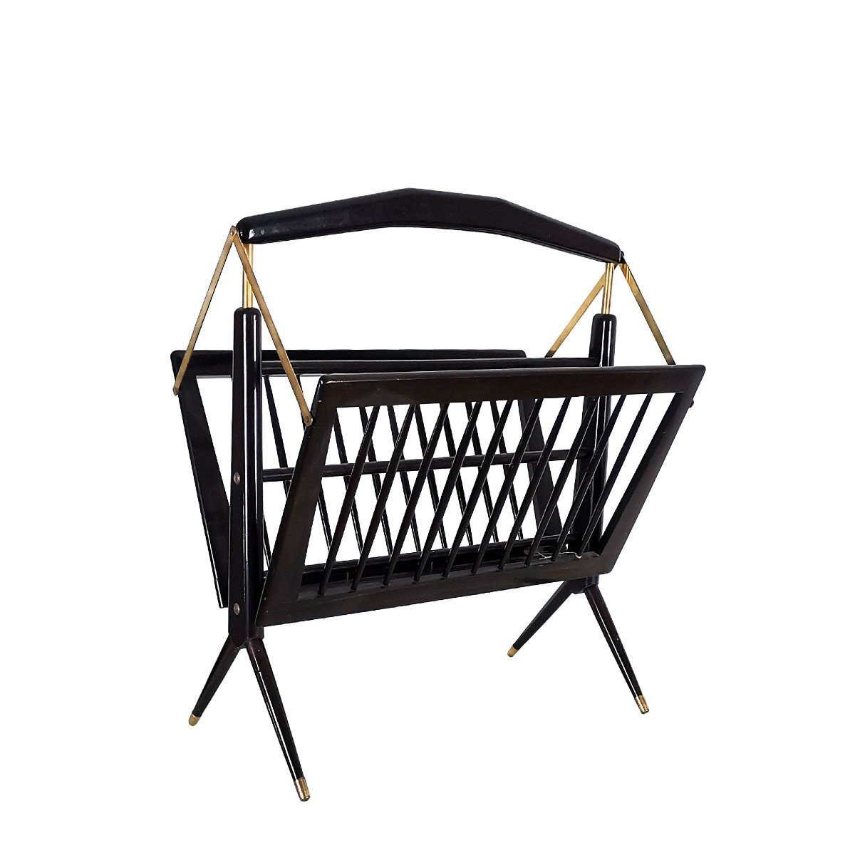 Folding Magazine Rack By Cesare Lacca - Italy 1950-photo-2