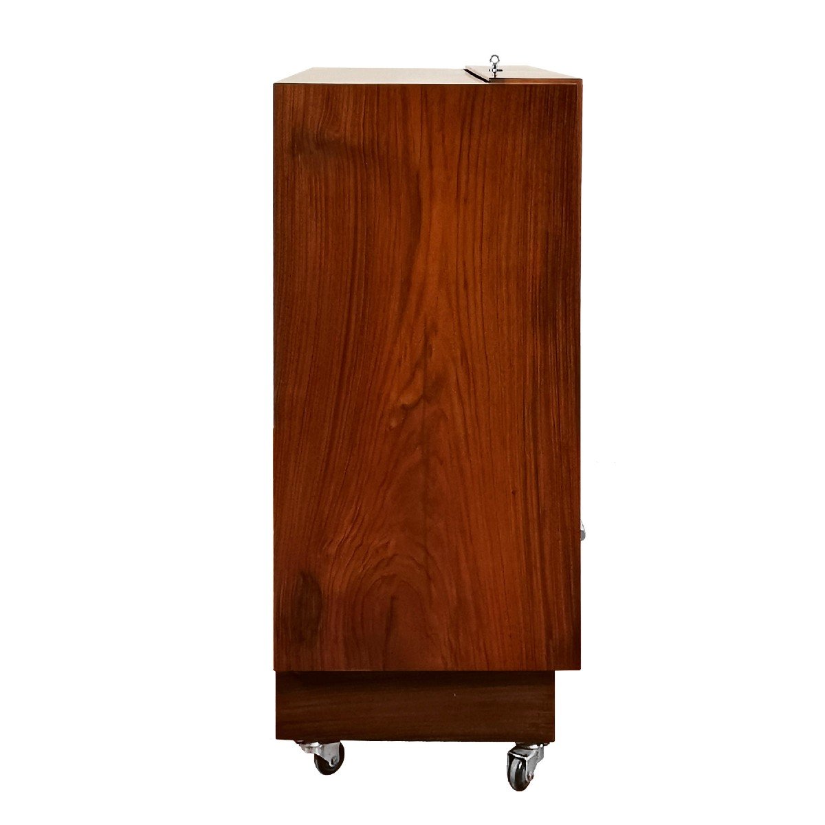 Art Deco Cubist Bar Cabinet In Solid Wood - Barcelona 1930-photo-1