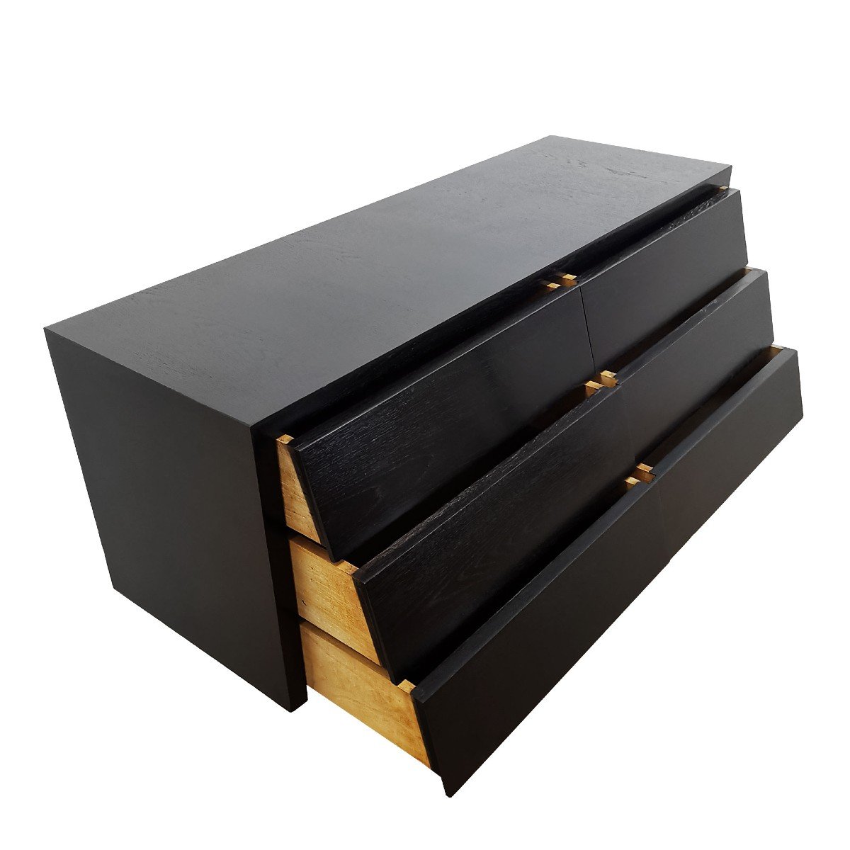 Chest Of Drawers With Blackened Oak Veneer- France 1950-photo-2