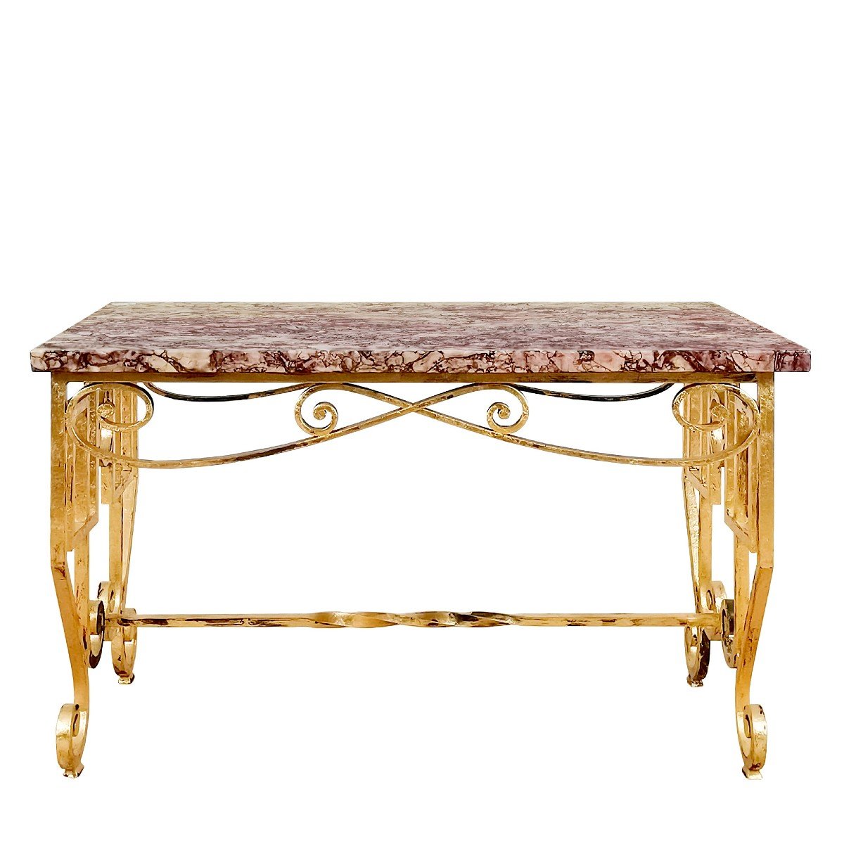Wrought Iron Coffee Table - France 1940