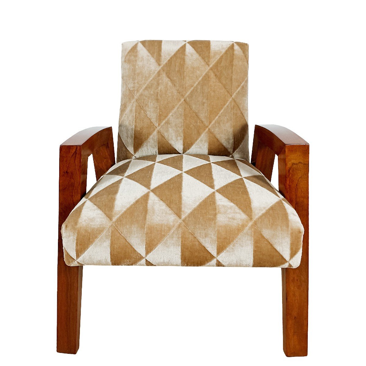 Cubist Office Armchair – France 1930-photo-2