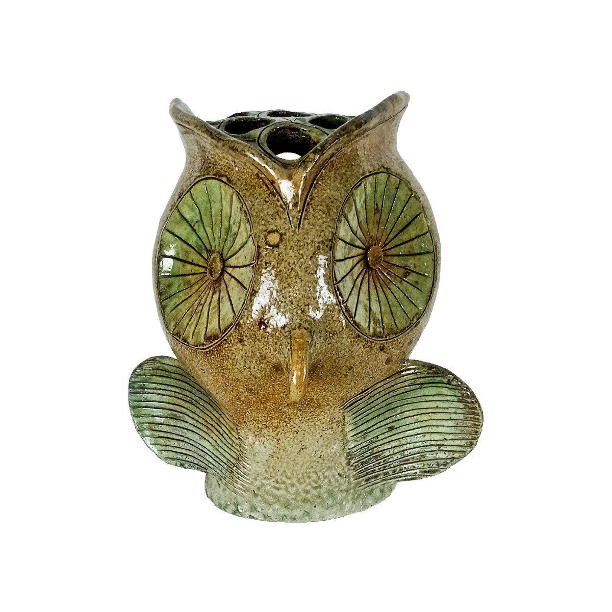 “owl” Flower Holder Vase – Belgium 1970-photo-2