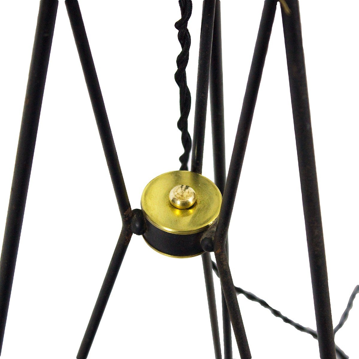 Turquoise Tripod Floor Lamp – Italy 1960-photo-2
