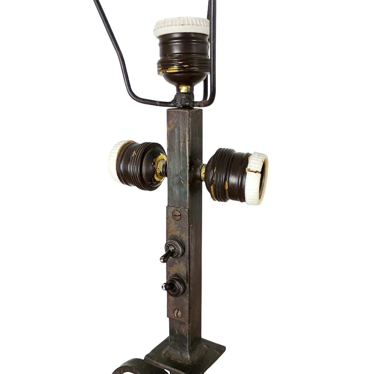 Wrought Iron Standing Lamp – Spain 1950-photo-1
