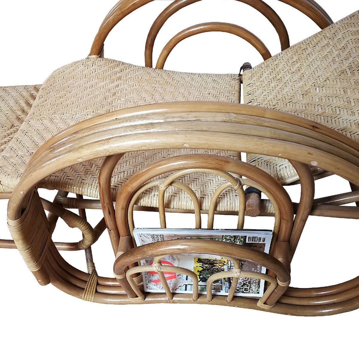 Paire De Fauteuils En Rotin – Indonésie 1990-photo-6