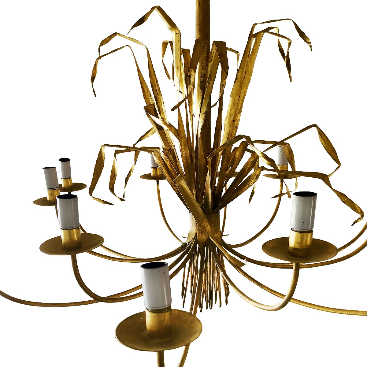 Metal Chandelier – Spain 1950-60-photo-3