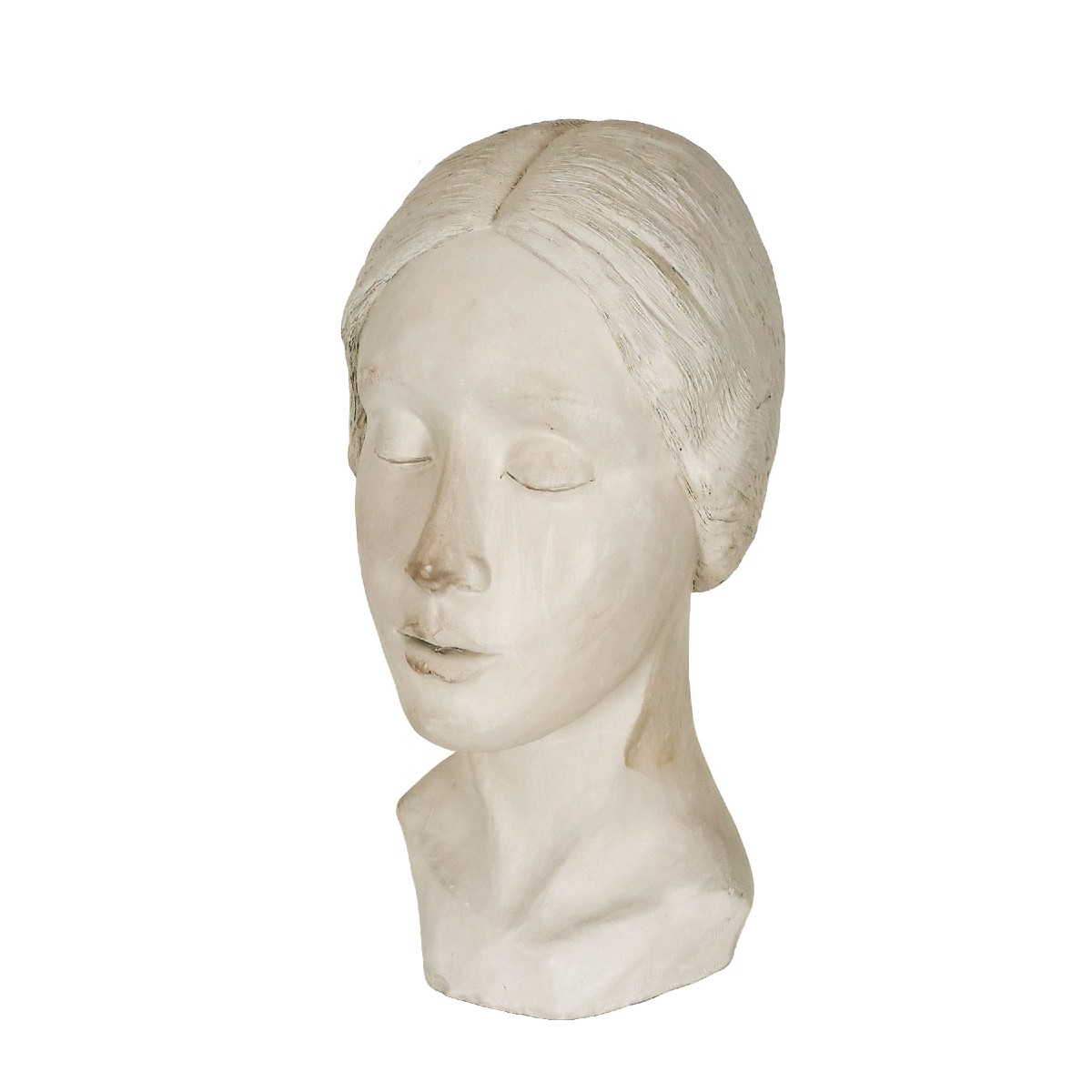 Sculture En Terre-cuite Blanche – Espagne