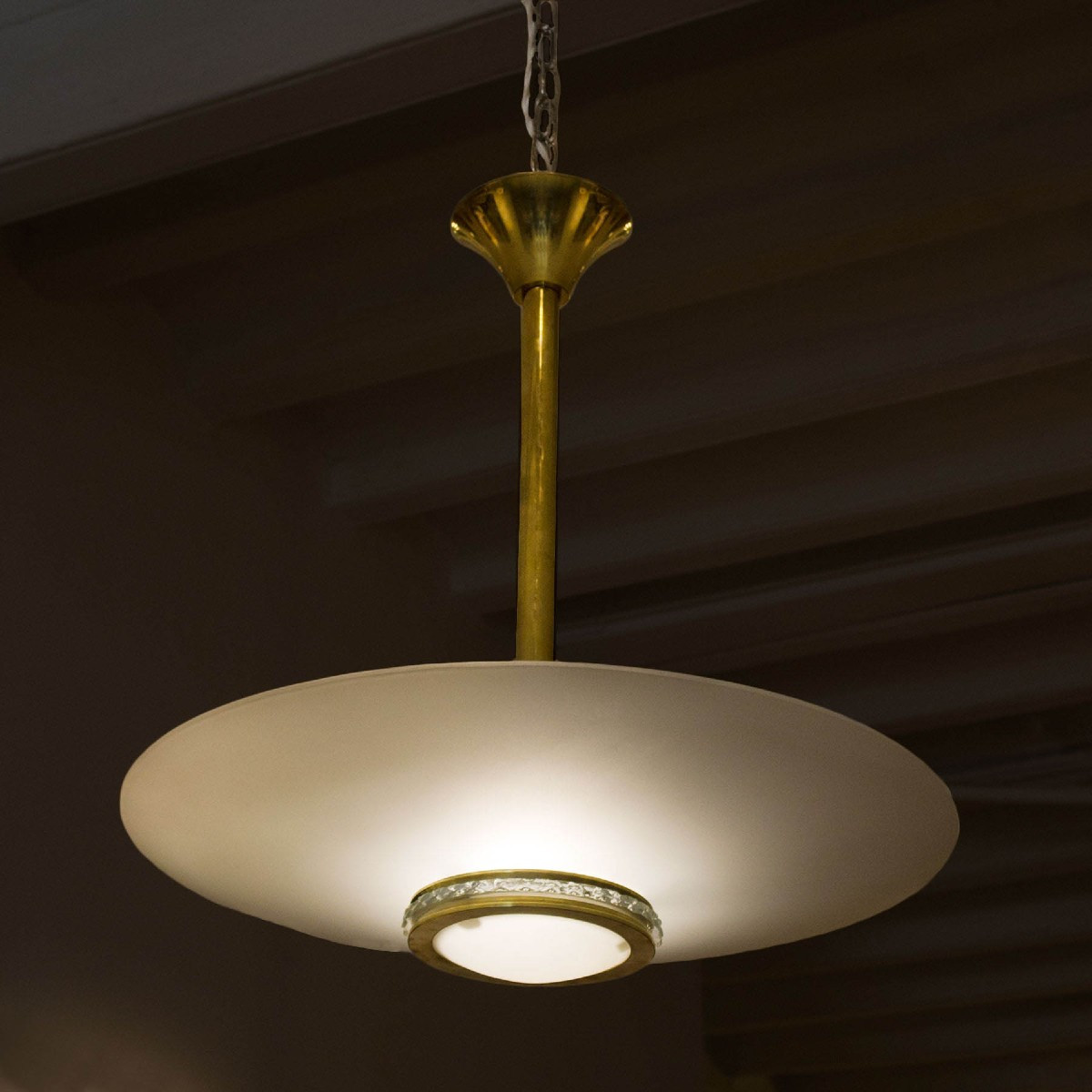 Art Deco Saucer Pendant – France 1935-photo-2
