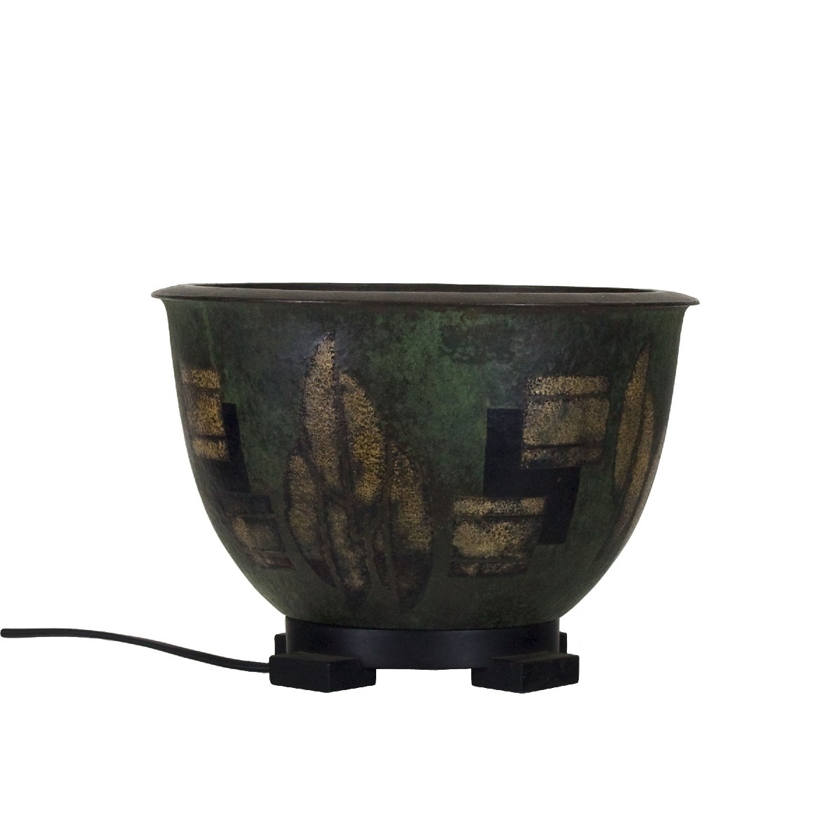 Lampe Art Déco En Dinanderie – Belgique 1925-photo-2