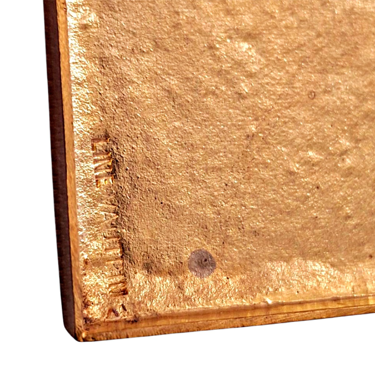 Boîte en bronze doré de Line Vautrin "L'alphabet arménien" - 1940-photo-4