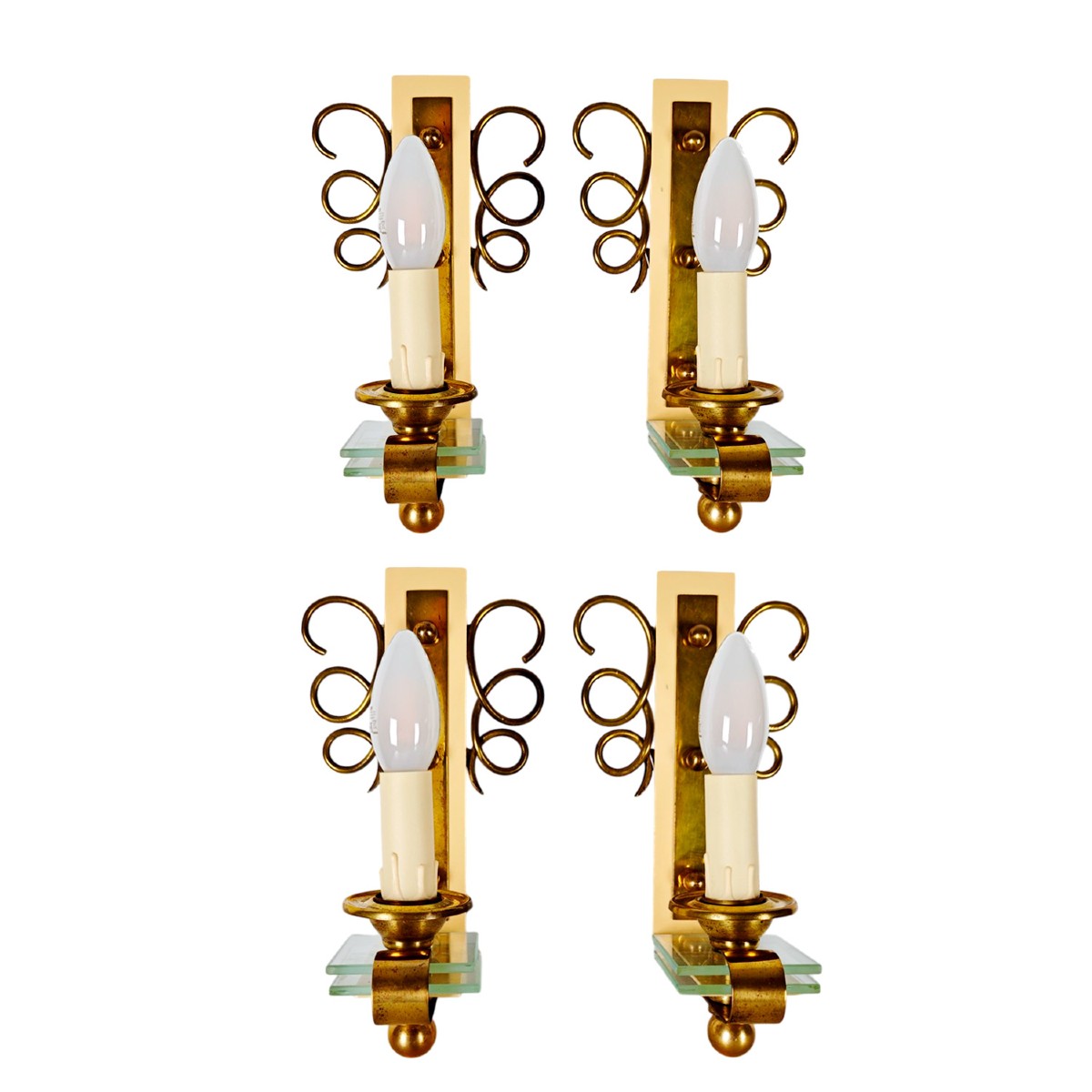 Set Of 4 Wall Lights – France 1940