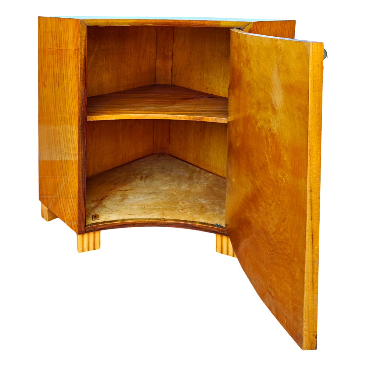 Small Art Deco Corner Cupboard – Sweden 1930-photo-3