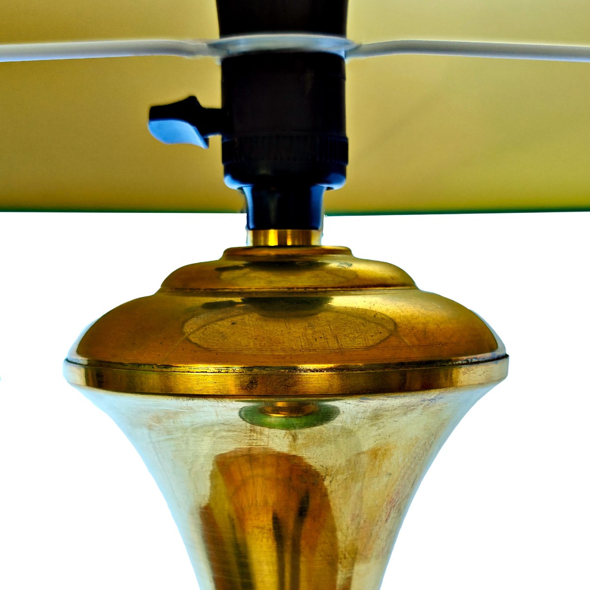 Lampadaire en laiton poli – France 1950-photo-2