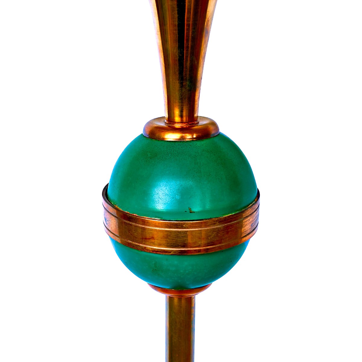 Lampadaire en laiton poli – France 1950-photo-3