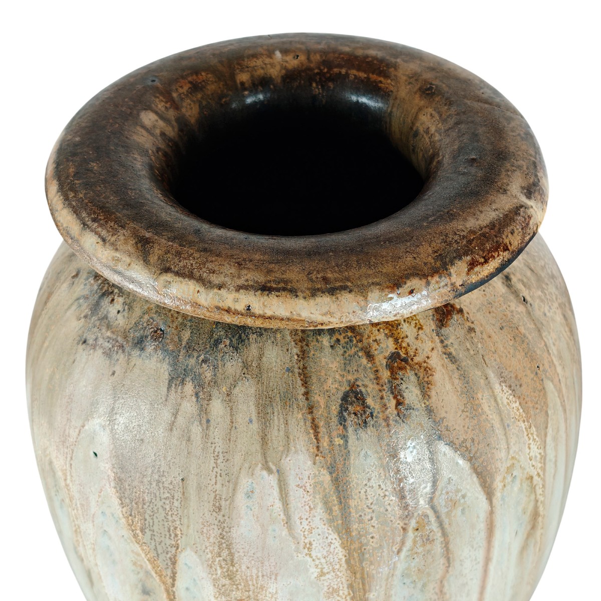 Large Round-necked Vase By Edgard Aubry – Belgium 1940-photo-4