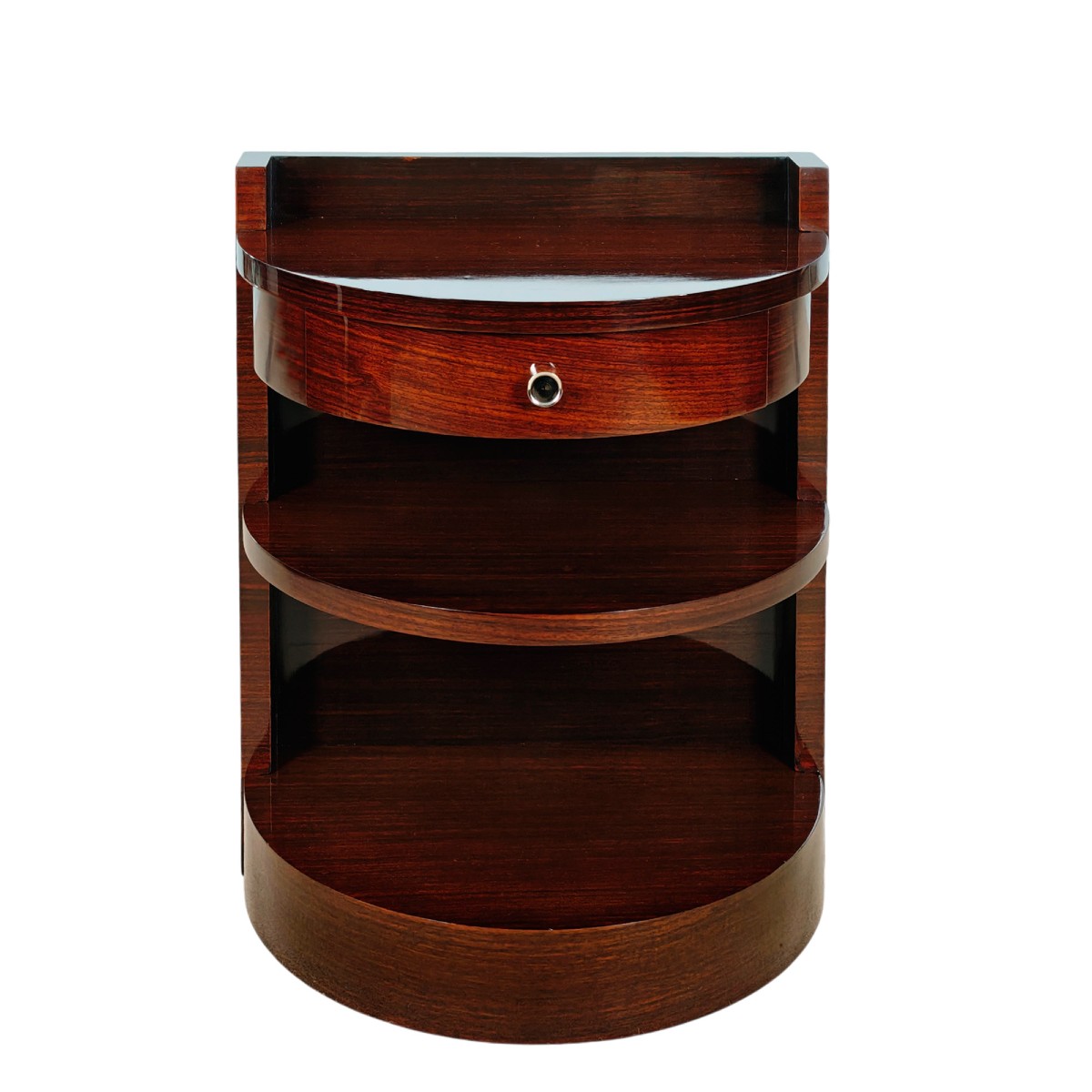 Paire de chevets arrondis Art Déco – France 1930-photo-2
