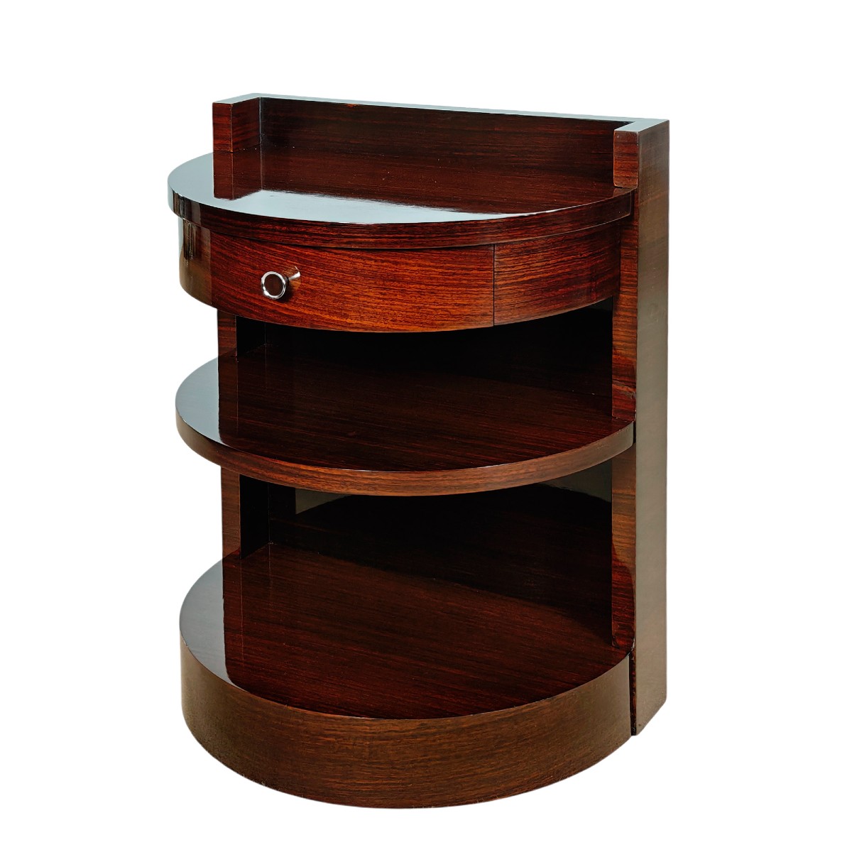 Paire de chevets arrondis Art Déco – France 1930-photo-3