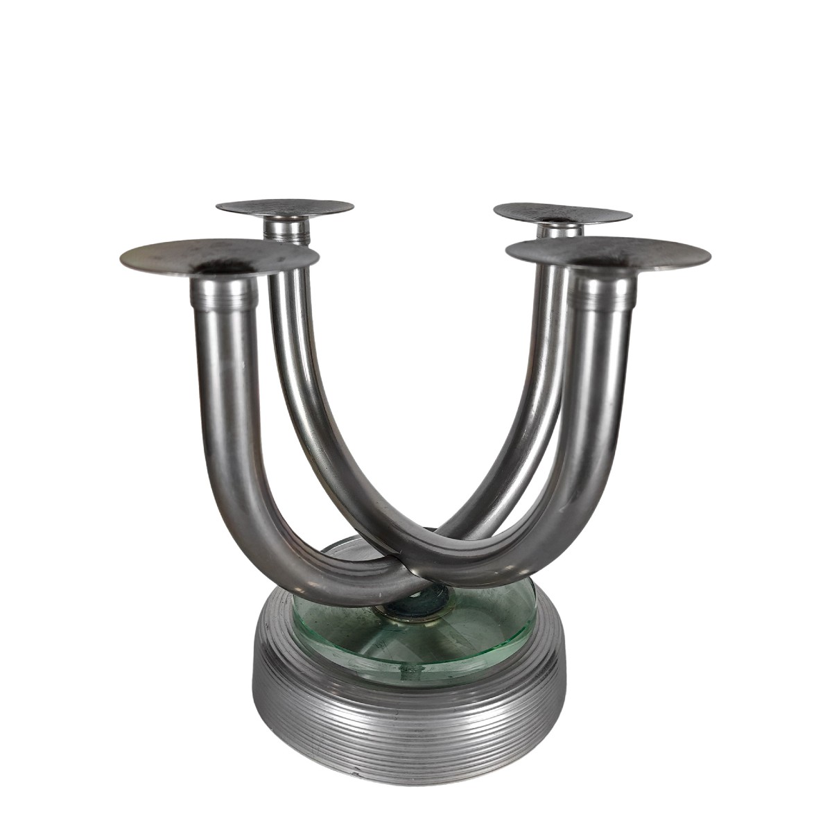 Pair Of Art Deco Candelabras – Switzerland 1930-photo-3